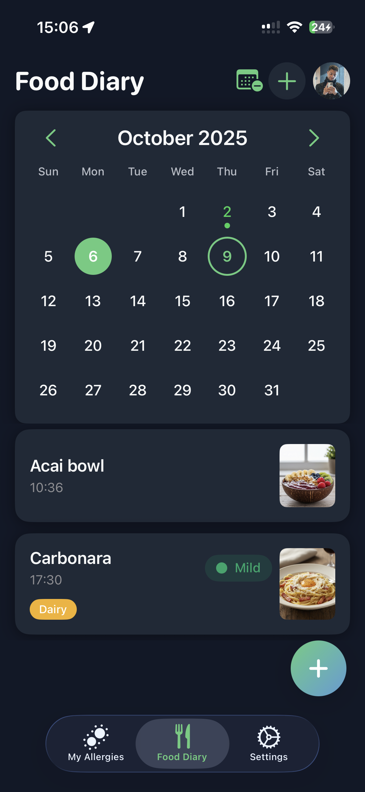 Allergen App Screenshot 1